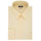 Van Heusen Men's Poplin Regular Fit Solid Point Collar Dress Shirt, Lemon Glaze, 17" Neck 34"-35" Sleeve