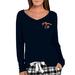 Women's Concepts Sport Black Philadelphia Flyers Marathon Knit Long Sleeve V-Neck T-Shirt