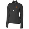 Women's Cutter & Buck Black Baltimore Orioles Traverse Half-Zip Pullover Jacket