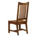 Hekman Slat Back Side Chair in Mission Oak Wood in Brown | 46 H x 24 W x 32 D in | Wayfair 84100