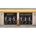 The Holiday Aisle® Skeletons 2 Piece Door Mural Polyester in Black | 84 H x 96 W x 1 D in | Wayfair 94634866258D4BEE86CD14C6058C54D9