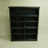 BELKA 72" H x 48.5" W Solid Standard Bookcase Wood in Black | 72 H x 48.5 W x 11 D in | Wayfair B15472XBL