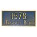 Montague Metal Products Inc. 2-Line Lawn Address Sign, Wood | 7.25 H x 15.75 W x 0.32 D in | Wayfair PCS-43-WS-LS