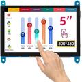 ELECROW For Raspberry Pi Screen, Touch Screen Monitor 5 Inch 800x480 Small Monitor Compatible with Raspberry Pi 4 3B+ 3B 2B BB Black Banana Pi Windows 10 8 7