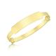 CARISSIMA Gold Women's 9 ct Yellow Gold Plain ID Extendable Baby Bangle of Length 3.6-5 cm