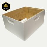Harvest Lane Honey Deep Boxes Painted & Assembled Wood in Brown/White | 10 H x 20.5 W x 16.75 D in | Wayfair WWBAL-101