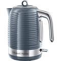 Russell Hobbs Inspire Electric 1.7L Cordless Kettle (Fast Boil 3KW, Grey premium textured plastic, high gloss finish, Removable washable anti-scale filter, Pull off lid, Perfect pour spout) 24363