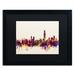 Trademark Fine Art 'Hong Kong Skyline' Framed Graphic Art Canvas | 16 H x 20 W x 0.5 D in | Wayfair MT0940-B1620BMF