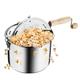 Great Northern Popcorn Company 6251 Northern Original Stainless Steel Stove Top 6 1/2 Kettle-Theater Popcorn at Home, Silver, 6 Quart