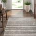 Gray 108 x 0.4 in Area Rug - EXQUISITE RUGS Organica Striped Hand-Loomed Wool Charcoal/Silver Area Rug Wool | 108 W x 0.4 D in | Wayfair