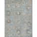 Blue/Yellow 96 x 0.4 in Area Rug - EXQUISITE RUGS Heirloom Floral Hand-Knotted Wool Light Blue/Gold Area Rug Wool | 96 W x 0.4 D in | Wayfair