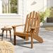 Dovecove Urich Wood Adirondack Chair Wood in Brown | 38 H x 33 W x 36 D in | Wayfair A33E7BF0C5F8450E93F0FA08D71EDF5F