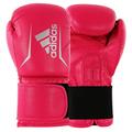 adidas Unisex Youth Speed 50 Boxing Gloves, Pink/Silver, 4 oz