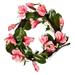 Vickerman 589816 - 22" Dark Pink Magnolia Wreath (FQ190722) Home Office Flower Wreath