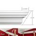 EZ A Peel ECM412 4 in. Easy Crown Molding - 12 ft. 6 in. x 12 ft. 6 in.