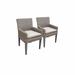 Sol 72 Outdoor™ Rochford Patio Dining Armchair w/ Cushion Metal in Gray/Red | 35 H x 23 W x 21 D in | Wayfair A199574644E94F0B8829835D472F4666