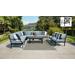 kathy ireland Homes & Gardens Madison Ave. 10 Piece Outdoor Aluminum Patio Furniture Set 10a in Tranquil - TK Classics Madison-10A-Spa