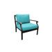 Madison Ave. Club Chair in Aqua - TK Classics Ki062B-Cc-Aruba