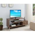 Seal II 1 Drawer 60 inch TV Stand with Shelves in Cappuccino - Convenience Concepts 151750CAP