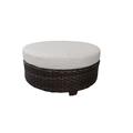 kathy ireland Homes & Gardens River Brook Round Coffee Table in Truffle - TK Classics Ki043B-Ctrnd