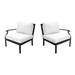 Madison Ave. Left Arm Sofa and Right Arm Sofa in Alabaster - TK Classics Ki062B-Lras-White