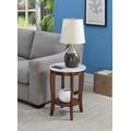 American Heritage Round End Table - Convenience Concepts 7106259WMES