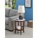 American Heritage Round End Table - Convenience Concepts 7106259WMES