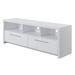 "Newport Marbella 60"" TV Stand in White - Convenience Concepts 131126W"
