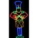 Lori's Lighted D'Lites Animated Large Drumming Soldier Holiday Lighted Display Metal in Blue/Green/Red | 72 H x 32 W x 0.25 D in | Wayfair 201-SDA