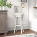 Kelly Clarkson Home Chaney Swivel Bar & Counter Stool Wood/Upholstered in Brown | Bar Stool (29" Seat Height) | Wayfair