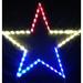 Lori's Lighted D'Lites Red, White, & Blue Outline Star Patriotic Holiday Lighted Display Metal in Blue/Green/Red | 39 H x 35 W in | Wayfair 904-RWB