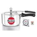 3 Litre Wide Hawkins Classic Aluminium Pressure Cooker -Stovetop Pressure Cooker