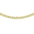 CARISSIMA Gold Women's 9 ct Yellow Gold Hollow 2.2 mm Curb Chain Necklace of Length 41 cm/16 Inch