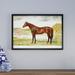 Darby Home Co Equine Sketch XXVII Framed Oil Painting Print on Canvas in Brown/Green | 27 H x 39 W x 2 D in | Wayfair
