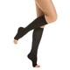 Relaxsan M2150A (Black, Sz.5) Soft microfibre open-toe medical compression knee high socks - Class 2 (23-32 mmHg)