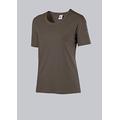 BP 1715-234-400-L T-Shirt für Frauen, 1/2 Ärmel, Rundhals, Länge 62 cm, 170,00 g/m² Baumwolle mit Stretch, Falke, L