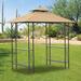 Garden Winds Outsunny Grill Gazebo Replacement Canopy Fabric in Brown | 40 H x 96 W x 60 D in | Wayfair LCM1451B-RS