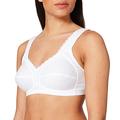 SUSA Women's Damen Entlastungs-BH ohne Bügel Topsy Wireless Bra, White (White 003), 46 A