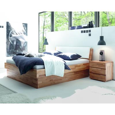 Hasena Wood-Line Massivholzbett Premium Practico/Varus 160x200 cm / Buche walnuss, geölt / Anthrazit Image