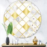 East Urban Home Capital Diamond Mid-Century Modern Accent Mirror Resin | 23.6 H x 23.6 W x 0.24 D in | Wayfair C67324B971544531AB2F0C61DFCF0124