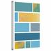 ArtWall Paint Swatches II by Jan Weiss Print of Painting on Wrapped Canvas in Blue/Yellow | 18 H x 12 W x 2 D in | Wayfair janw-045-18x12-w