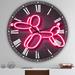 East Urban Home Balloon dog - Oversized Modern Wall Clock Metal in Black | 23 H x 23 W x 1 D in | Wayfair 569AC7867D444932A0B752D6606919D8