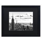 Trademark Fine Art NY Cityscape by Philippe Hugonnard Framed Photographic Print Canvas in Black/White | 11 H x 14 W x 0.5 D in | Wayfair
