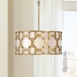 Hinkley Carter 21" Wide Burnished Gold Drum Pendant Light