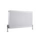 Milano Compact - Modern White Type 22 Central Heating Horizontal Double Panel Convector Radiator - 600mm x 1000mm