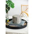 Millwood Pines Shirehampton Round Tree Stump Cement Accent Stool in Brown/Gray | 5.9 H x 7.7 W x 7.5 D in | Wayfair