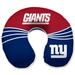 New York Giants Wave Memory Foam U-Neck Travel Pillow - Blue