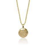 Women's Alex Woo Washington Nationals 14k Yellow Gold Disc Necklace