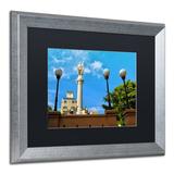 Trademark Fine Art 'Plaza Colon San Juan' Framed Photographic Print Canvas | 16 H x 20 W x 0.5 D in | Wayfair MZ0355-S1620MF