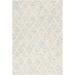 White 24 x 0.4 in Area Rug - Gracie Oaks Lynden Geometric Handmade Tufted Ivory/Cream Area Rug Viscose/Wool | 24 W x 0.4 D in | Wayfair